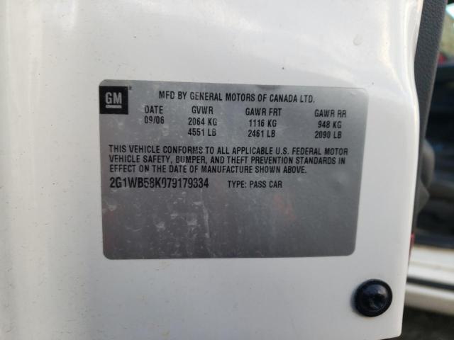 2007 Chevrolet Impala Ls VIN: 2G1WB58K079179334 Lot: 42344944