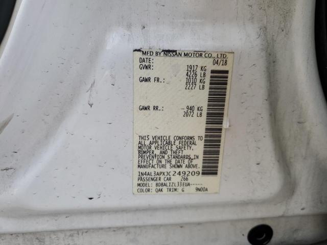 2018 NISSAN ALTIMA 2.5 - 1N4AL3APXJC249209