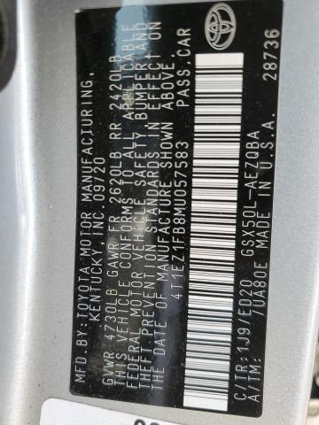 2021 TOYOTA AVALON NIG 4T1EZ1FB8MU057583