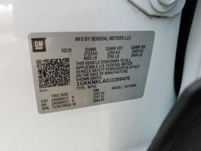 Lot #2339915194 2018 GMC ACADIA SLE salvage car