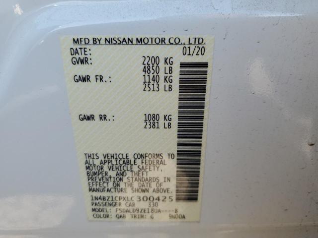 2020 NISSAN LEAF SV PL 1N4BZ1CPXLC300425