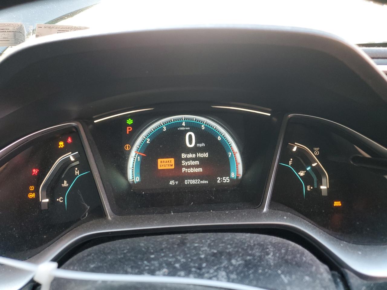 2HGFC2F75GH532921 HONDA CIVIC 2016