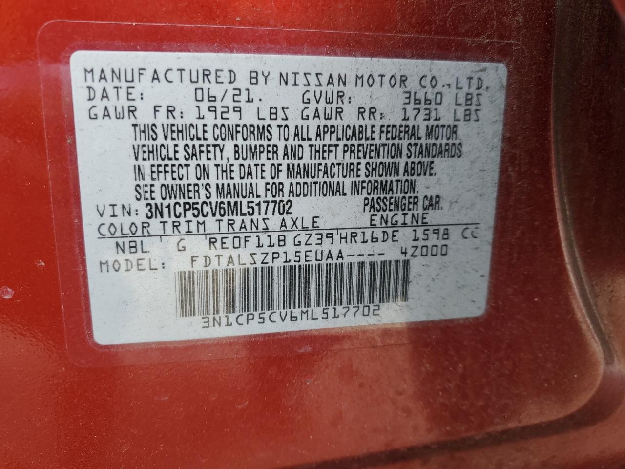 3N1CP5CV6ML517702 NISSAN KICKS 2021