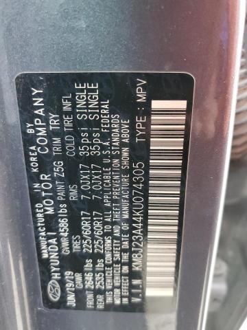 2019 HYUNDAI TUCSON SE - KM8J23A44KU074305