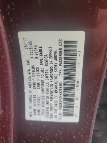 2017 HONDA ACCORD LX - 1HGCR2F34HA298897
