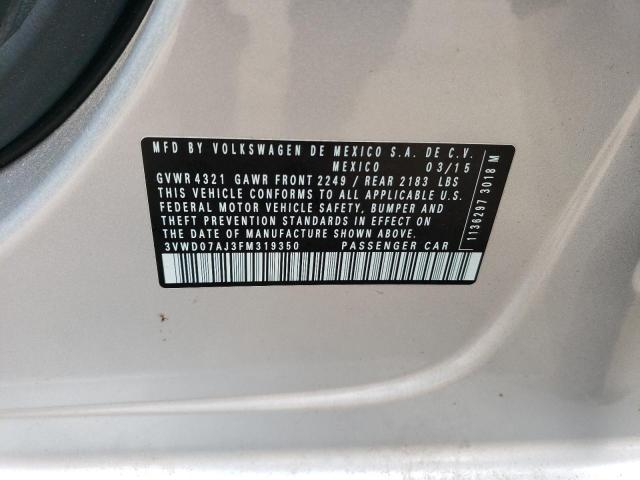 2015 VOLKSWAGEN JETTA SE - 3VWD07AJ3FM319350
