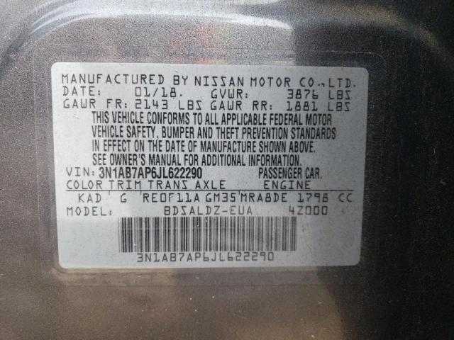 3N1AB7AP6JL622290 NISSAN SENTRA 2018