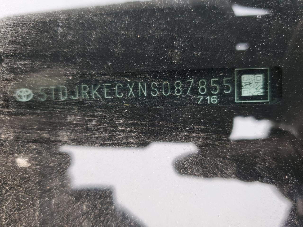 5TDJRKECXNS087855 TOYOTA All Models 2022