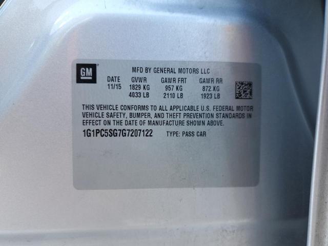 2016 Chevrolet Cruze Limited Ls VIN: 1G1PC5SG7G7207122 Lot: 44232044