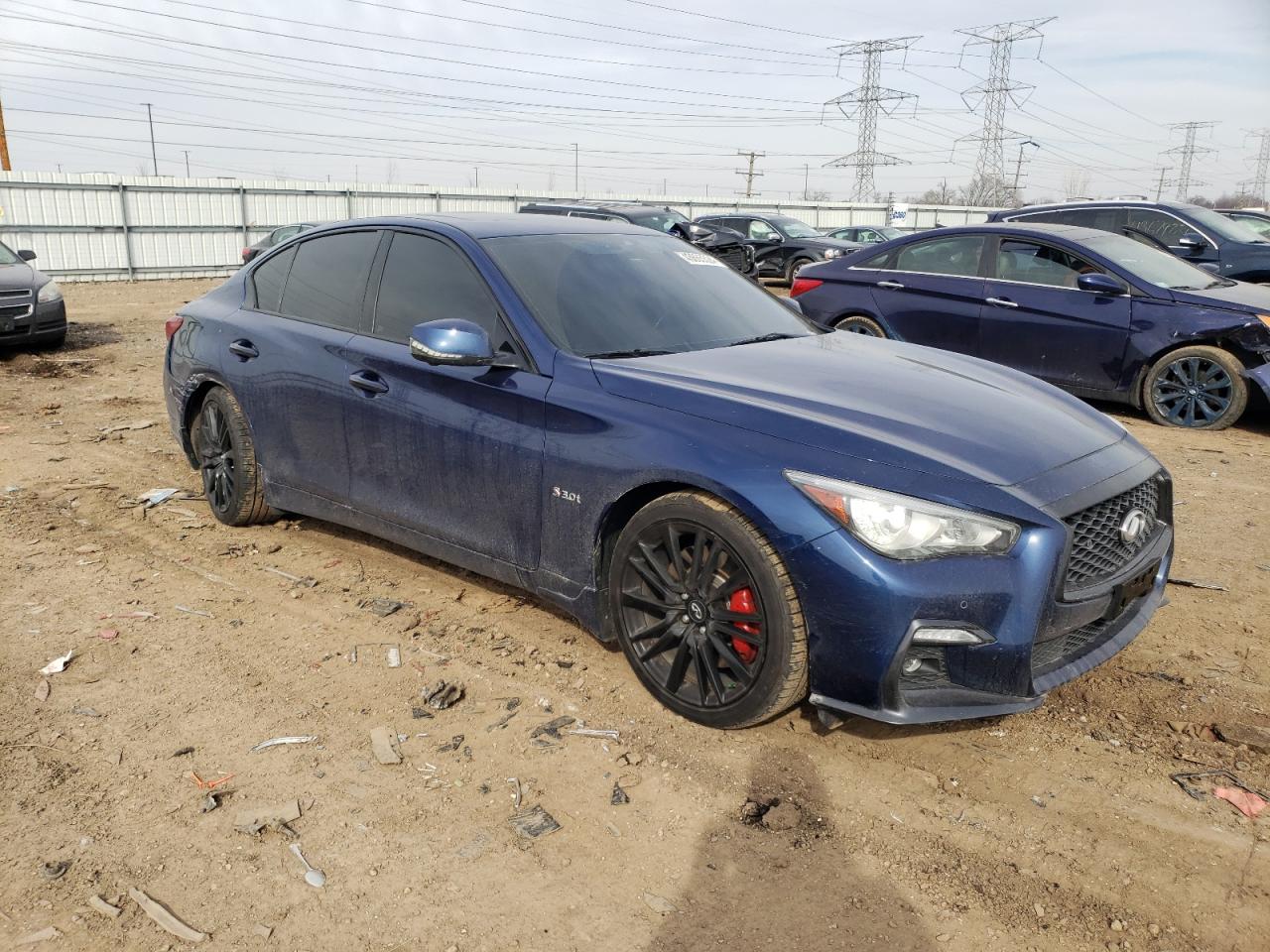 JN1FV7AR7JM480956 2018 Infiniti Q50 Red Sport 400