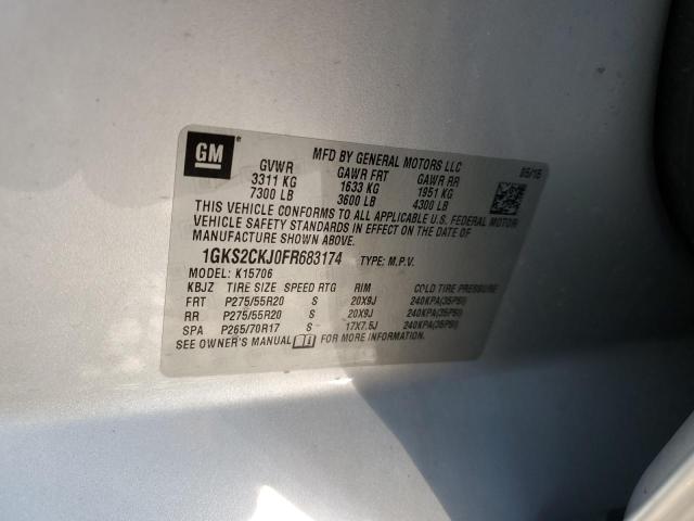 2015 GMC YUKON DENA - 1GKS2CKJ0FR683174