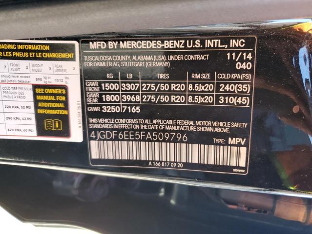 Lot #2340925284 2015 MERCEDES-BENZ GL 450 4MA salvage car