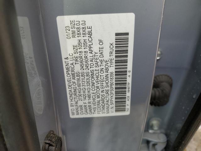 2023 HONDA RIDGELINE 5FPYK3F50PB018356