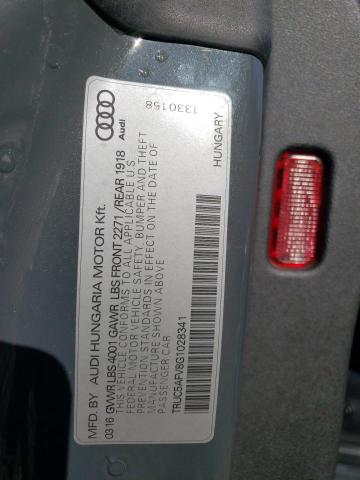 2016 AUDI TT TRUC5AFV8G1028341