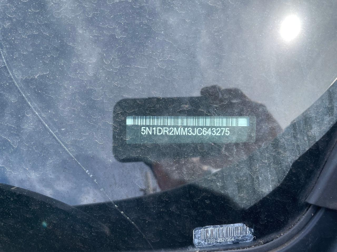 5N1DR2MM3JC643275 NISSAN PATHFINDER 2018