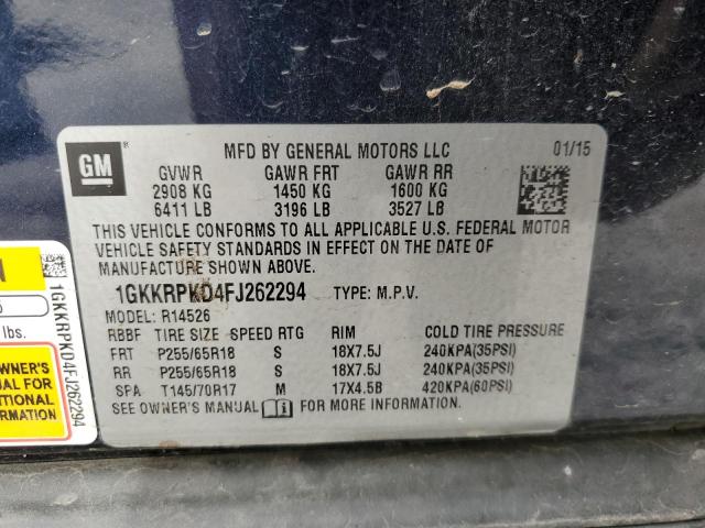 2015 GMC ACADIA SLE - 1GKKRPKD4FJ262294