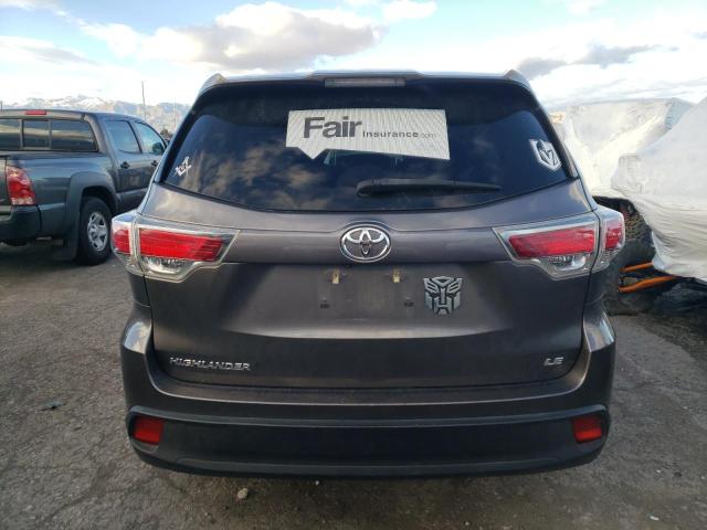 VIN 5TDZARFHXES006396 2014 Toyota Highlander, LE no.6