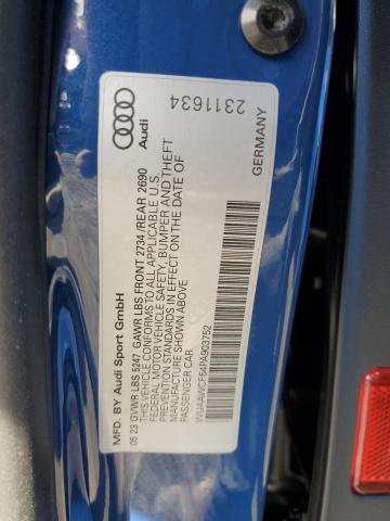2023 AUDI RS5 WUAAWCF54PA903752