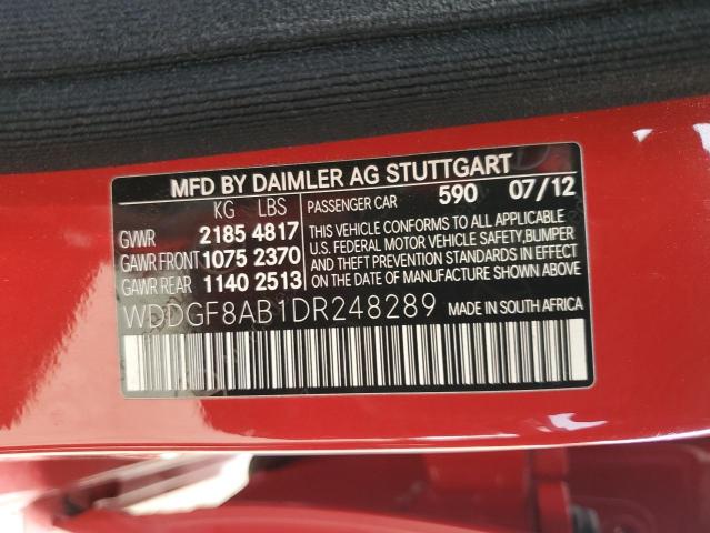 VIN WDDGF8AB1DR248289 2013 Mercedes-Benz C-Class, 3... no.12