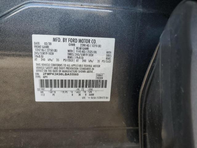 2FMPK3K98LBA55560 2020 FORD EDGE - Image 12