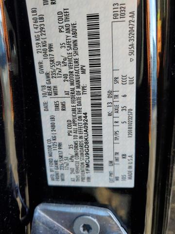 2019 FORD ESCAPE SE 1FMCU9GD8KUA09244