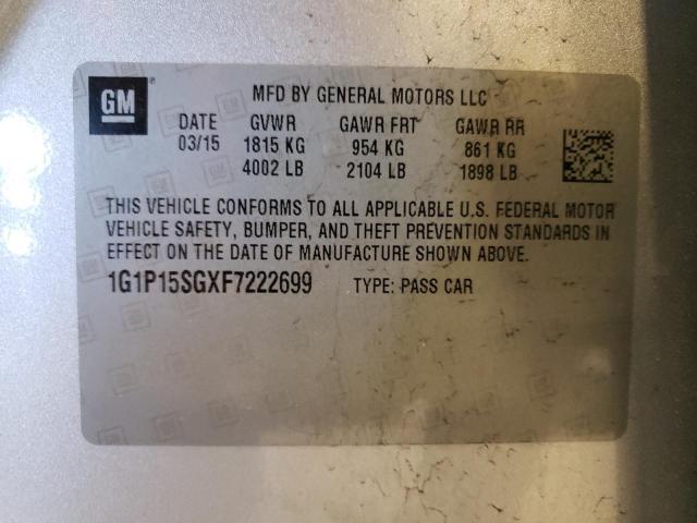 2015 CHEVROLET CRUZE L - 1G1P15SGXF7222699