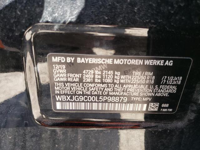 2020 BMW X1 XDRIVE2 WBXJG9C00L5P98879