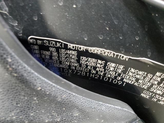2017 SUZUKI GSX1300 RA - JS1GX72B1H2101091