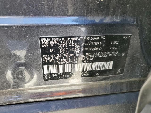 2021 TOYOTA RAV4 XLE - 2T3W1RFV2MC132405