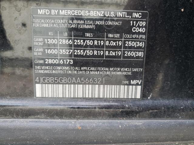 Lot #2340827025 2010 MERCEDES-BENZ ML 350 salvage car