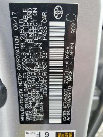 2017 TOYOTA PRIUS JTDKARFUXH3541331