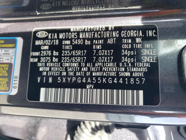 2019 KIA SORENTO LX - 5XYPG4A55KG441857