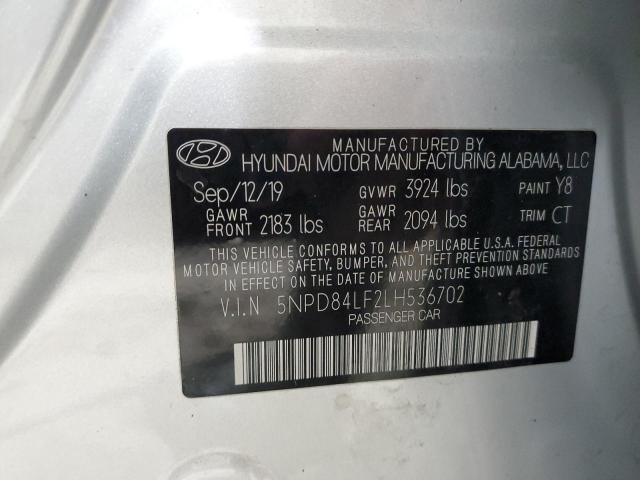 2020 HYUNDAI ELANTRA SE 5NPD84LF2LH536702