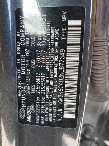 2022 HYUNDAI KONA SEL - KM8K6CAB2NU877349