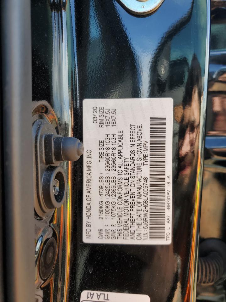 5J6RW2H58LA009748 HONDA CRV 2020