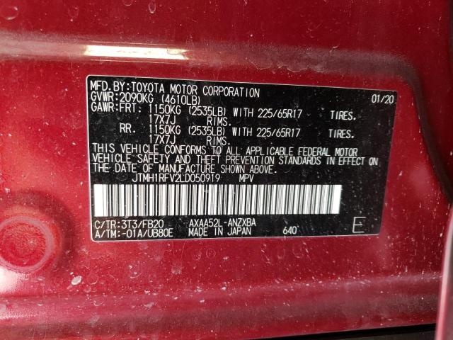 2020 TOYOTA RAV4 LE JTMH1RFV2LD050919