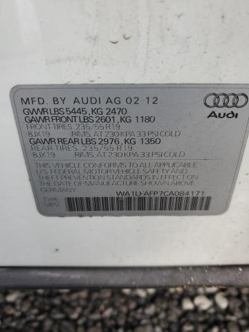  AUDI Q5 2012 Білий