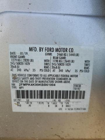 2019 FORD EDGE TITAN 2FMPK4K99KBB61004