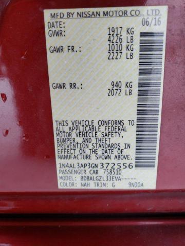 2016 NISSAN ALTIMA 2.5 - 1N4AL3AP3GN372556