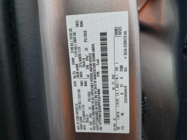 2023 FORD F150 SUPER - 1FTFW1E5XPFC07490
