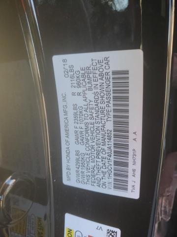 2018 HONDA ACCORD EX 1HGCV1F40JA114852
