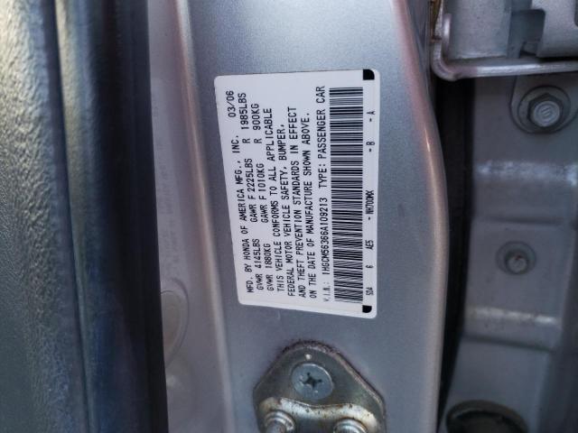 2006 Honda Accord Se VIN: 1HGCM56366A109213 Lot: 41910364