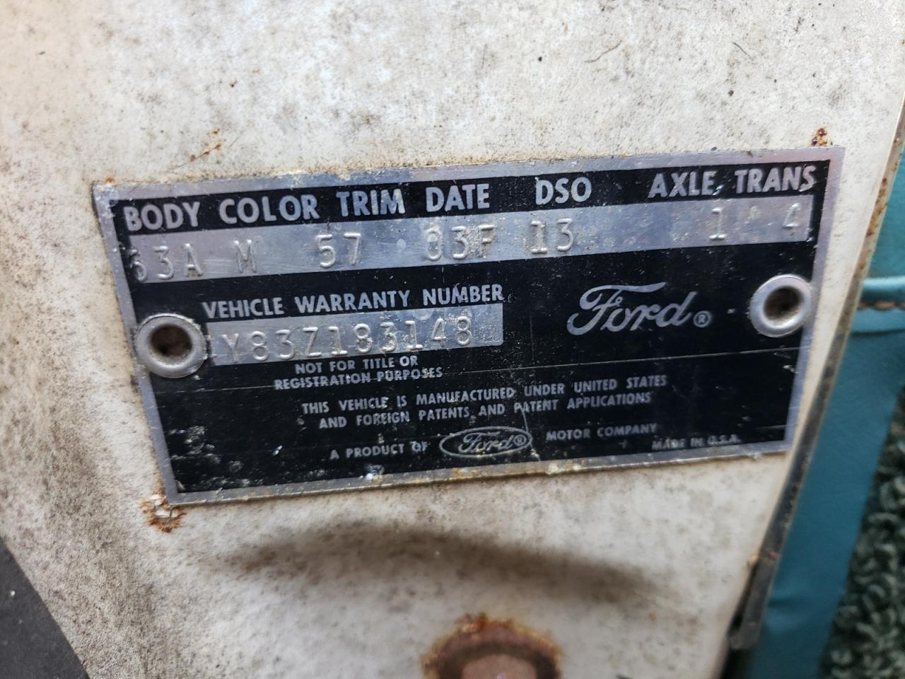 Y83Z183148 1964 Ford Thunderbir