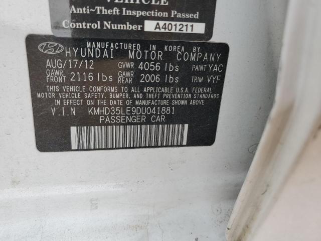 2013 Hyundai Elantra Gt VIN: KMHD35LE9DU041881 Lot: 43184684