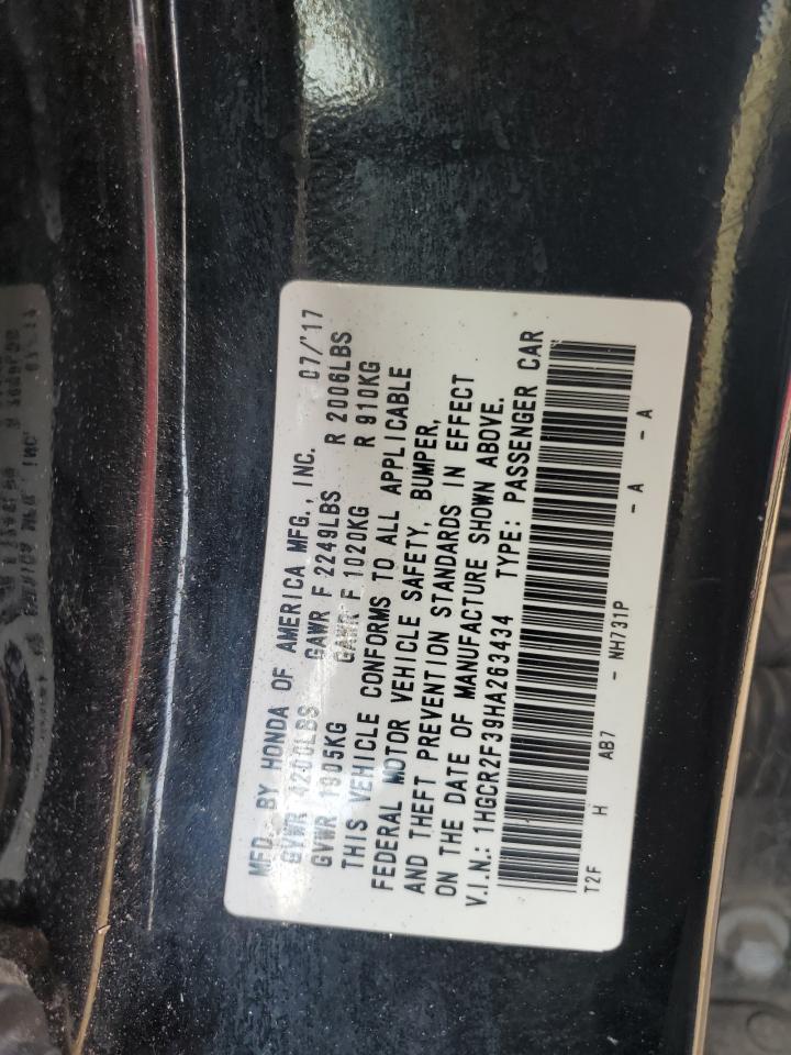 1HGCR2F39HA263434 2017 Honda Accord Lx