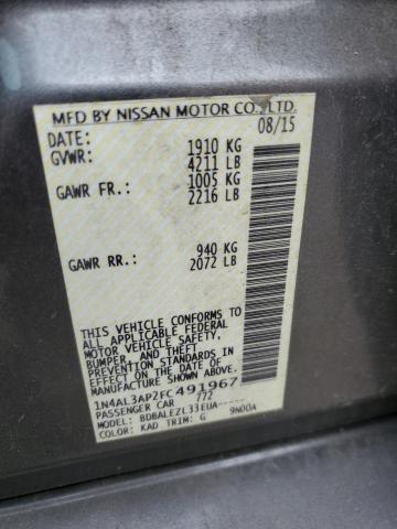 2015 NISSAN ALTIMA 2.5 1N4AL3AP2FC491967
