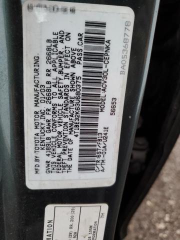 4T1BE32K63U680375 2003 Toyota Camry Le