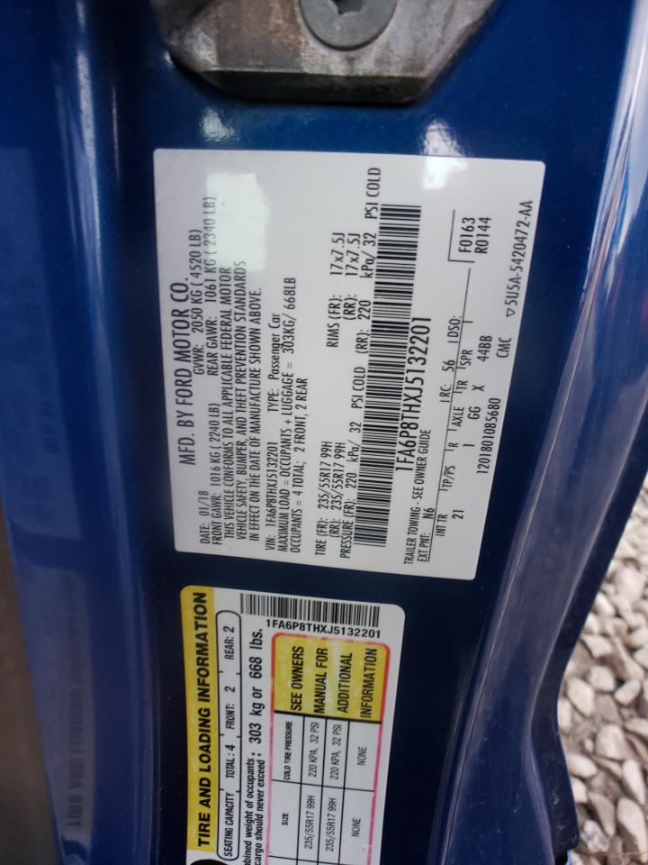 1FA6P8THXJ5132201 FORD ALL Models 2018