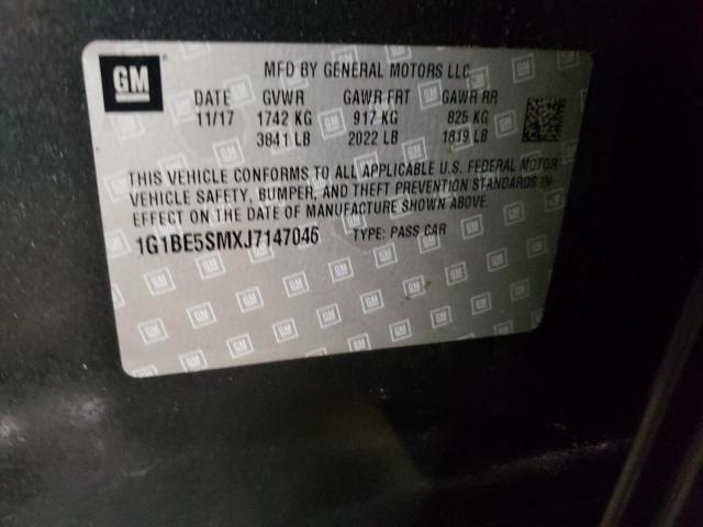 2018 Chevrolet Cruze Lt VIN: 1G1BE5SMXJ7147046 Lot: 44356354