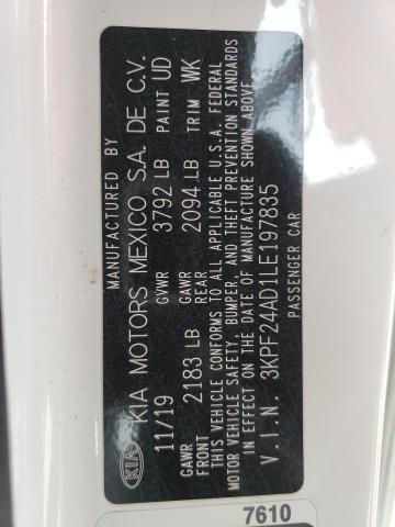 2020 KIA FORTE FE 3KPF24AD1LE197835